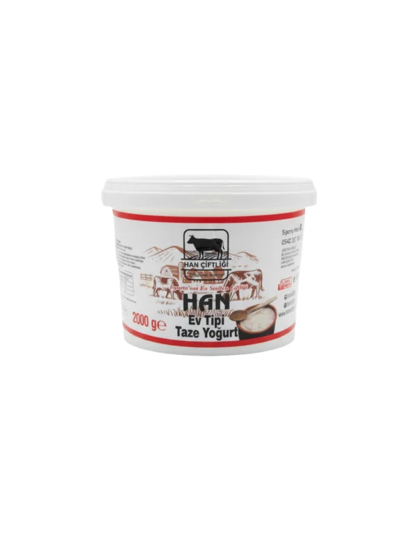 Han Doğal Ev Yoğurdu (Kova) - Simental Sütünden - 1 KG & 2 KG